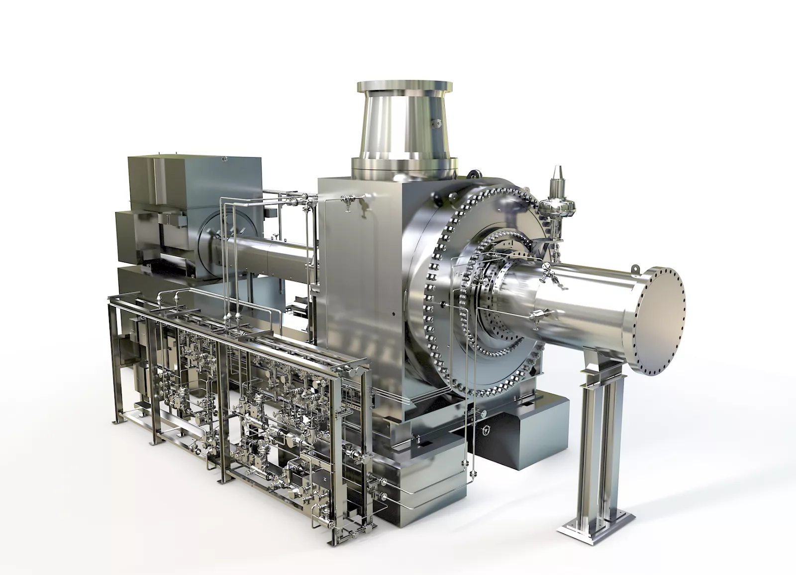 Polyblock (tm) standardized non-geared compressor for pp/pe