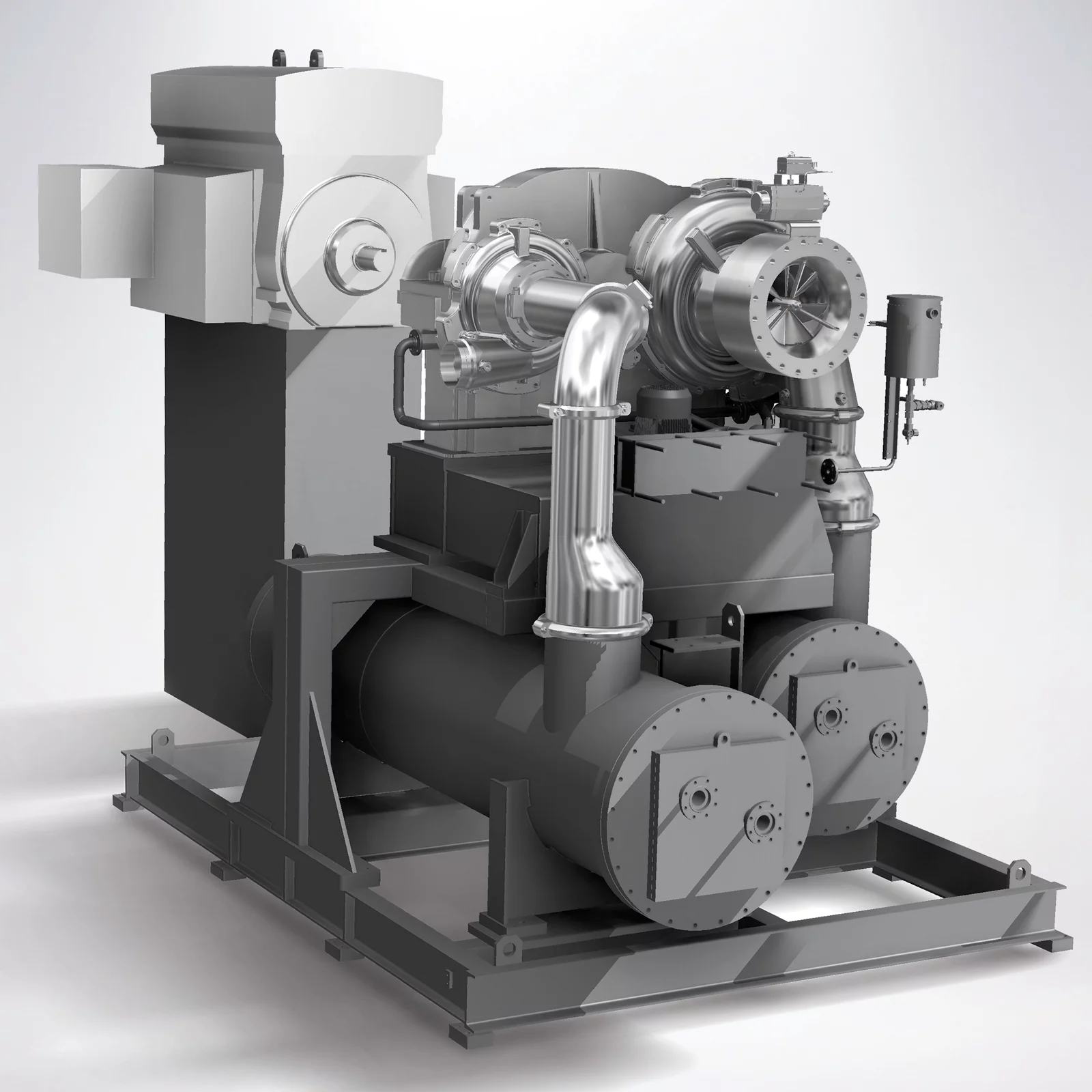 Aeroblock (tm) standardized main air compressor